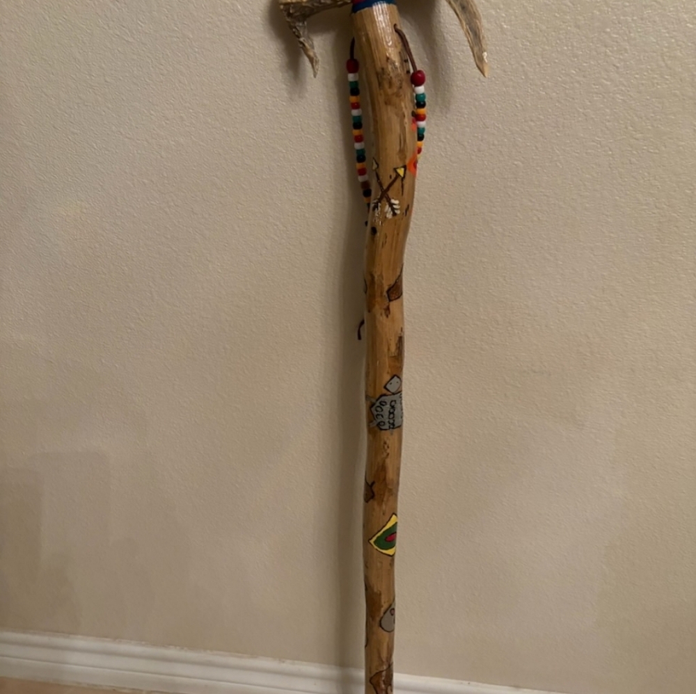 Authentic Native American (Lipan Apache) Handmade Walking Stick